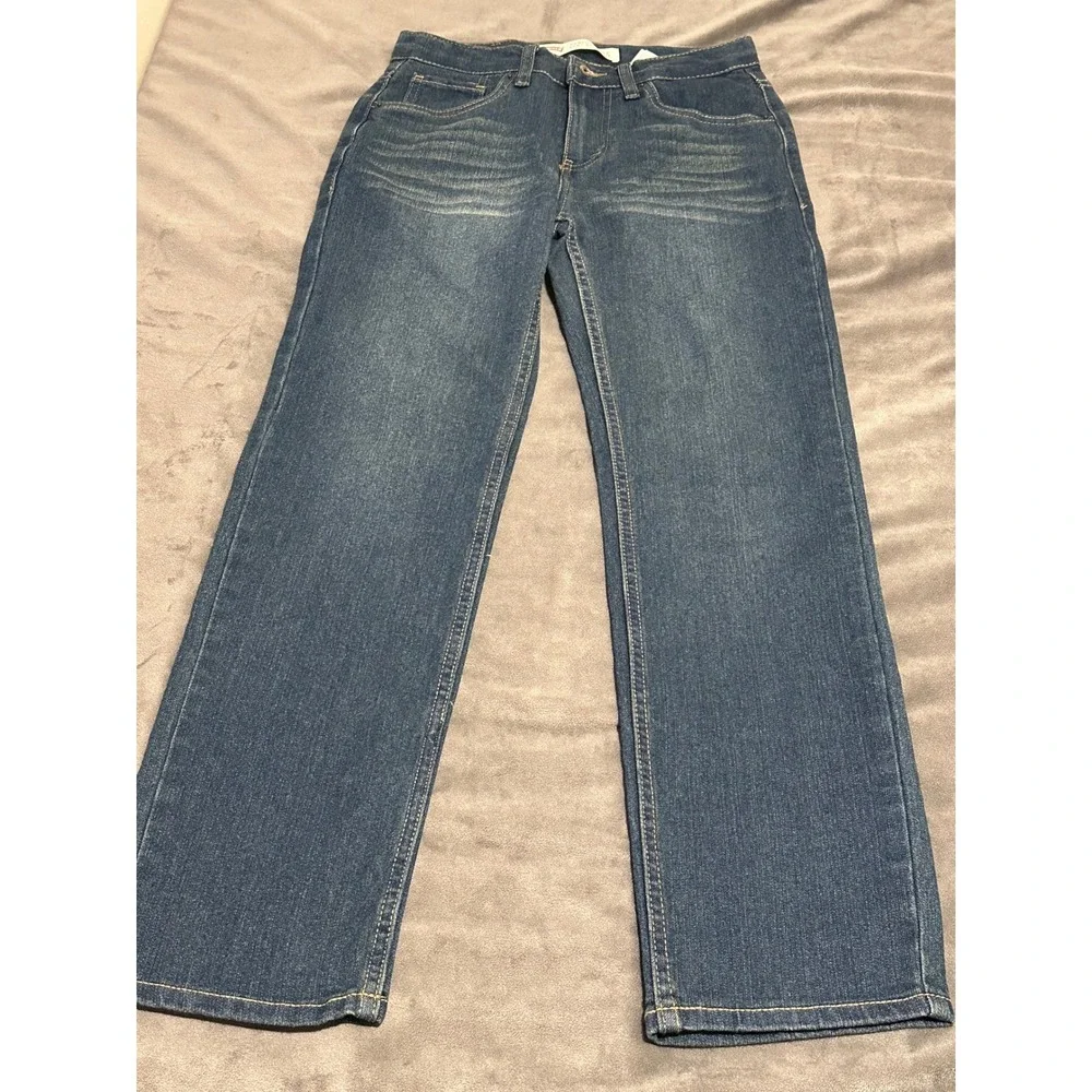 Levis 514 Straight Performance Jeans Boys Size 12 Reg 26x27 Medium Wash Denim